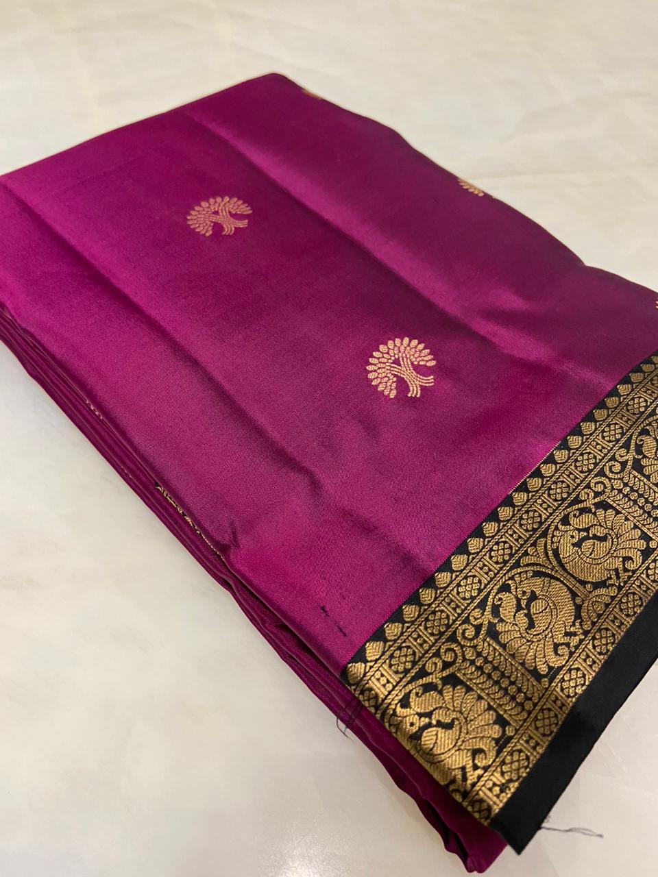 Pure handloom Kanjeevaram silk mark certified saree - Kanjeevaram Silk Mandir