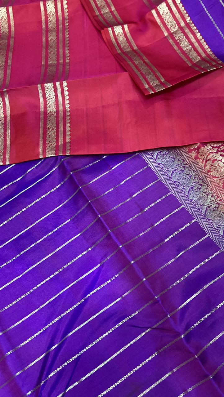 Pure handloom Kanjeevaram silk mark certified saree - Kanjeevaram Silk Mandir
