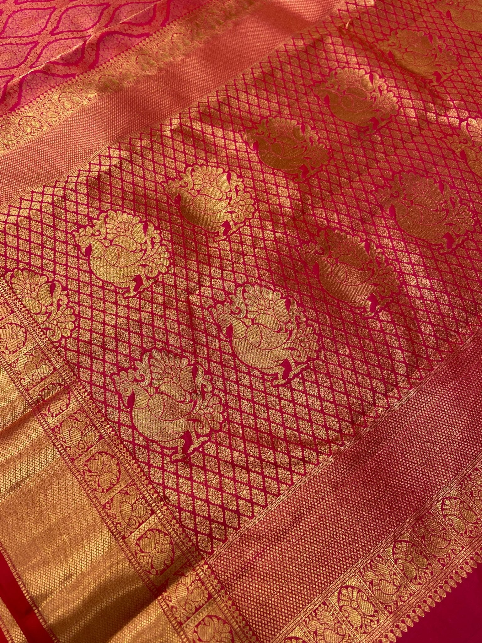 Pure Handloom Kanjeevaram Silk Mark Certified Saree - Kanjeevaram Silk Mandir