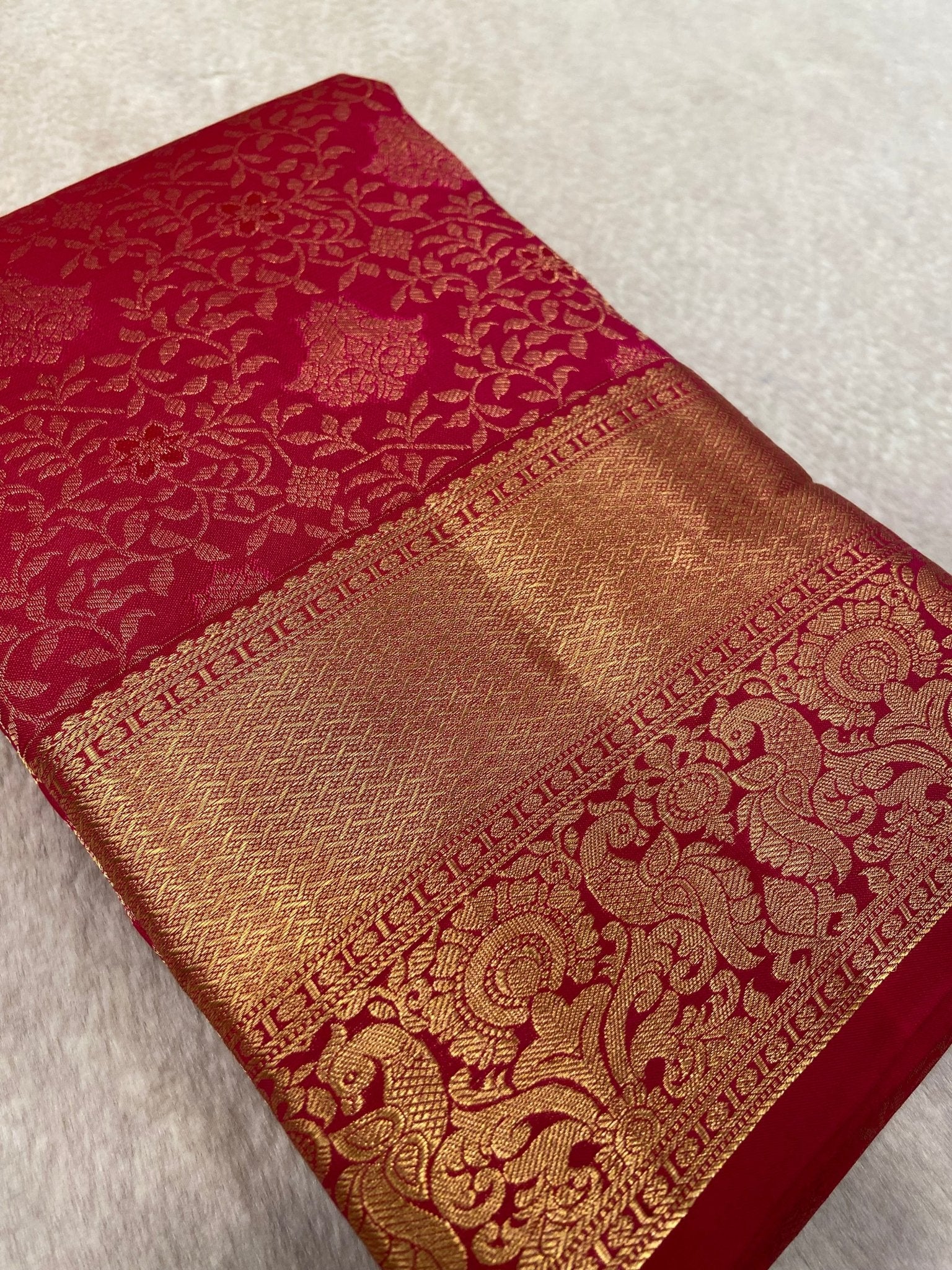 Pure Handloom Kanjeevaram Silk Mark Certified Saree - Kanjeevaram Silk Mandir