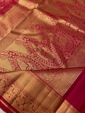 Pure Handloom Kanjeevaram Silk Mark Certified Saree - Kanjeevaram Silk Mandir