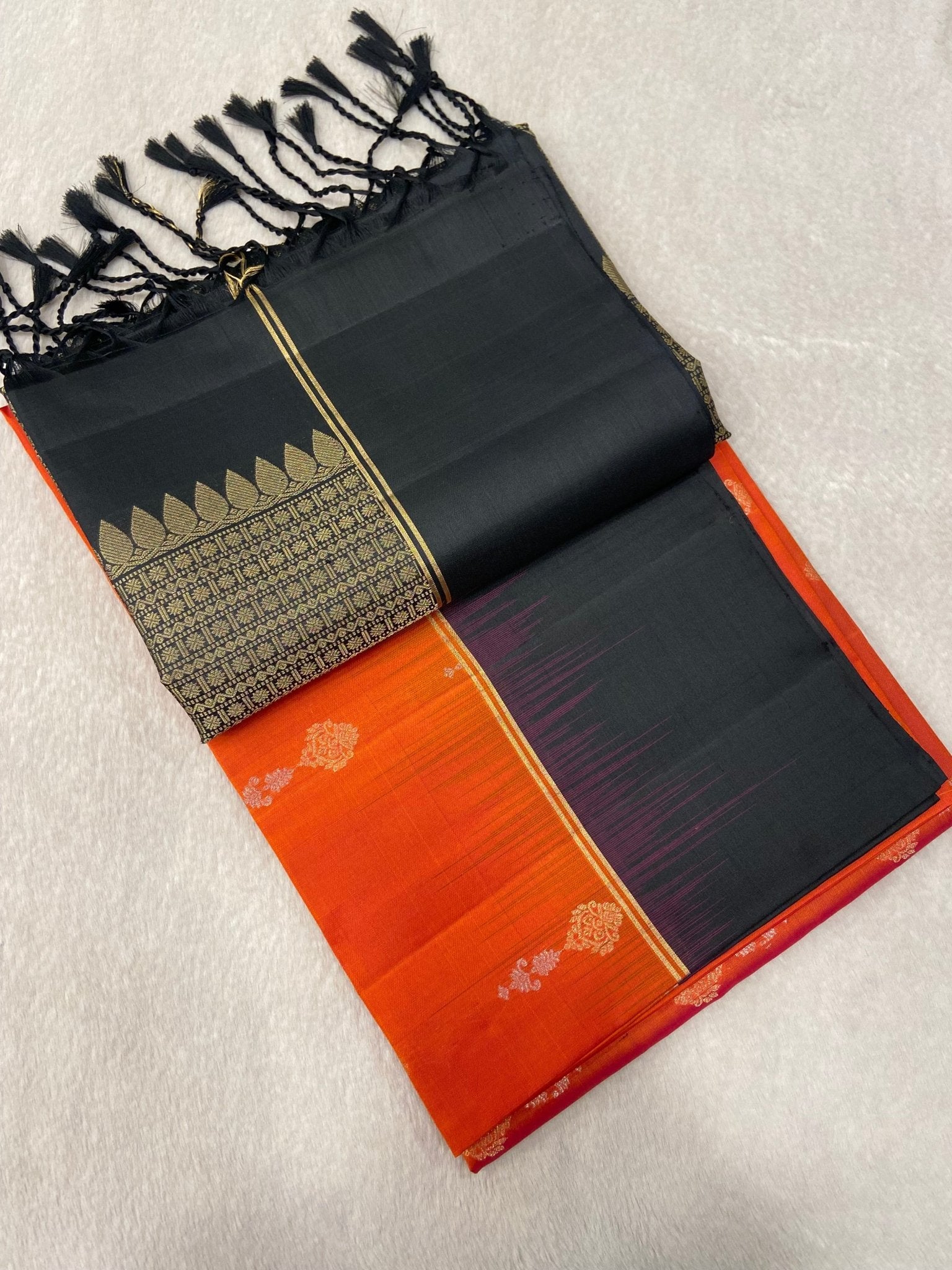 Pure Handloom Kanjeevaram Soft Silk Mark Certified Saree - Kanjeevaram Silk Mandir