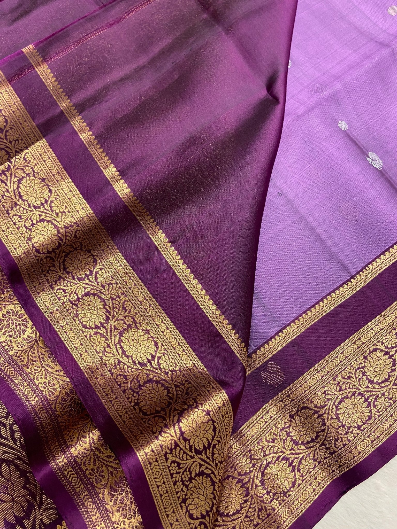 Pure Handloom Kanjeevaram Soft Silk Mark Certified Saree. - Kanjeevaram Silk Mandir