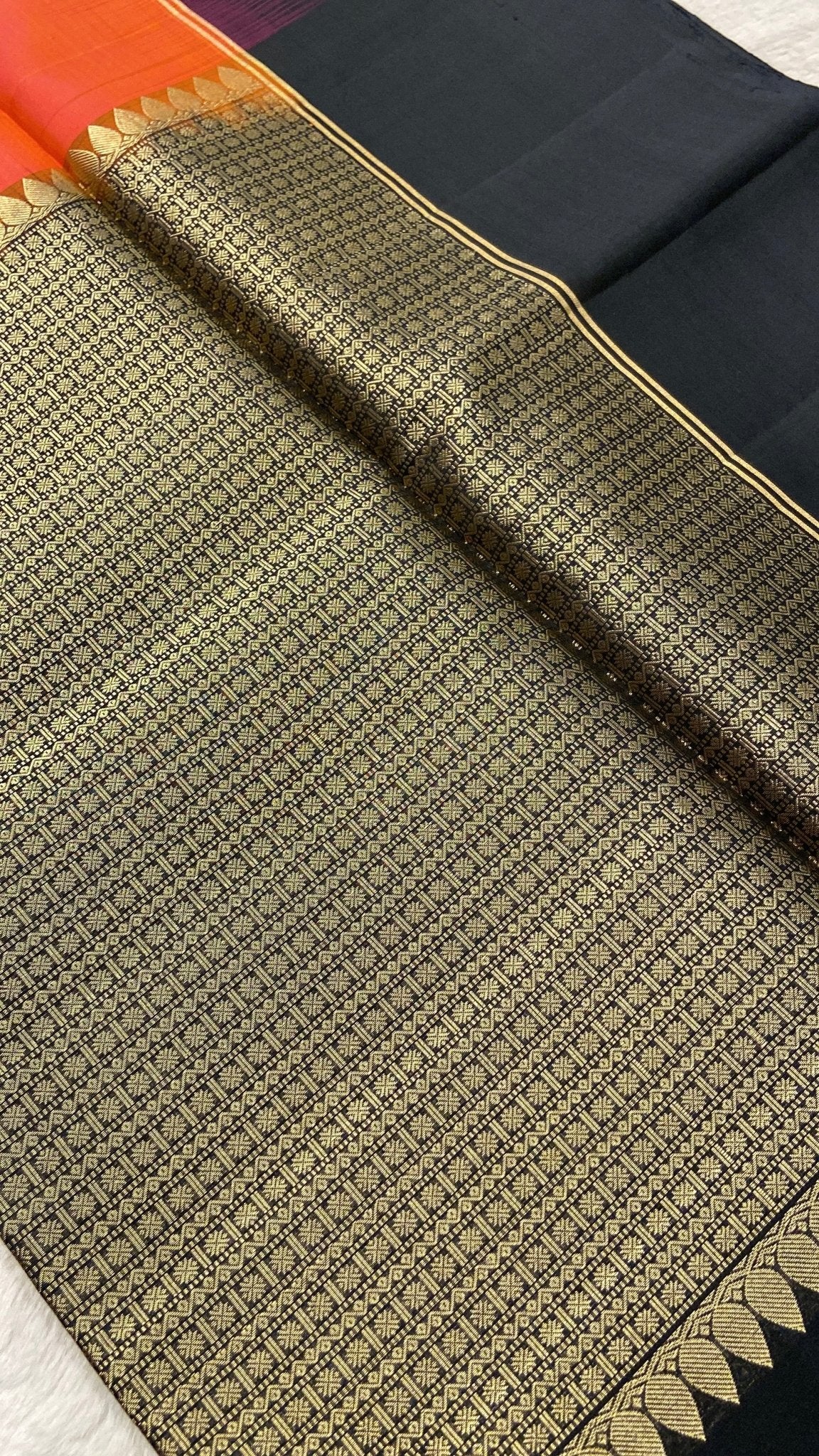 Pure Handloom Kanjeevaram Soft Silk Mark Certified Saree - Kanjeevaram Silk Mandir