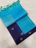 Pure Handloom Kanjeevaram Soft Silk Mark Certified Saree - Kanjeevaram Silk Mandir