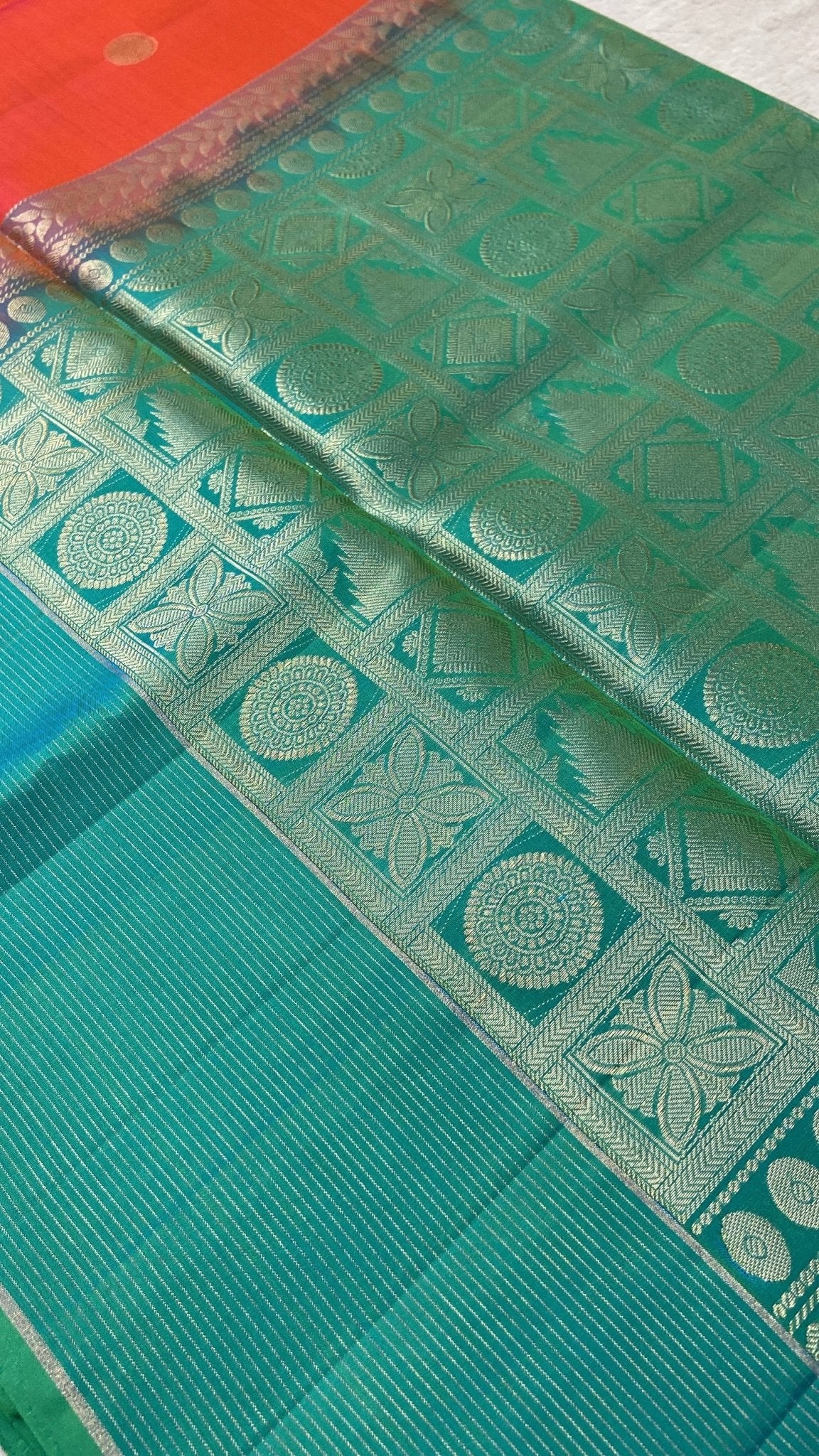 Pure Handloom Kanjeevaram Soft Silk Mark Certified Saree - Kanjeevaram Silk Mandir