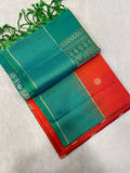 Pure Handloom Kanjeevaram Soft Silk Mark Certified Saree - Kanjeevaram Silk Mandir