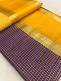 Pure Handloom Kanjeevaram Soft Silk Mark Certified Saree - Kanjeevaram Silk Mandir