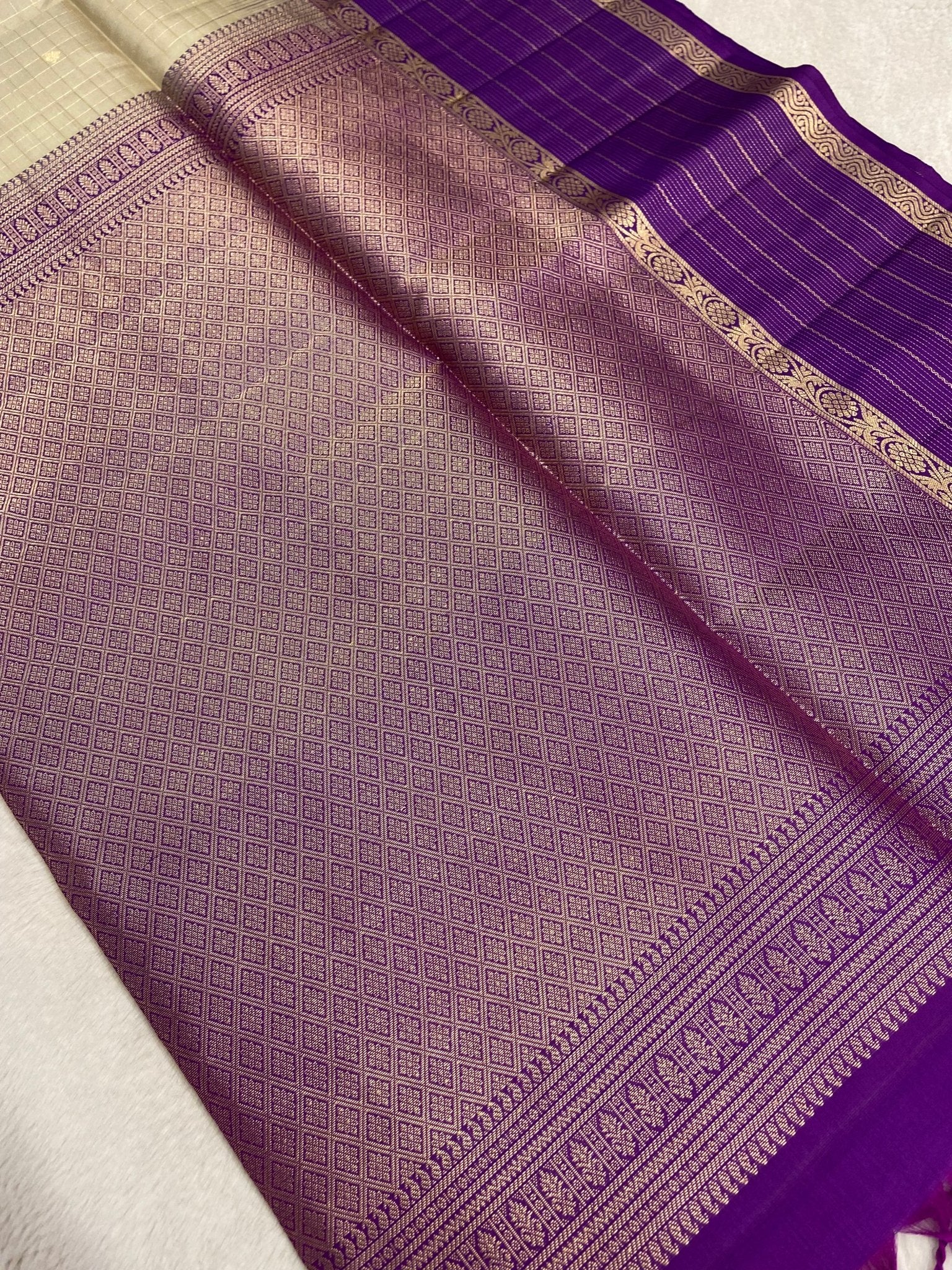 Pure Handloom Kanjeevaram Soft Silk Mark Certified Saree - Kanjeevaram Silk Mandir