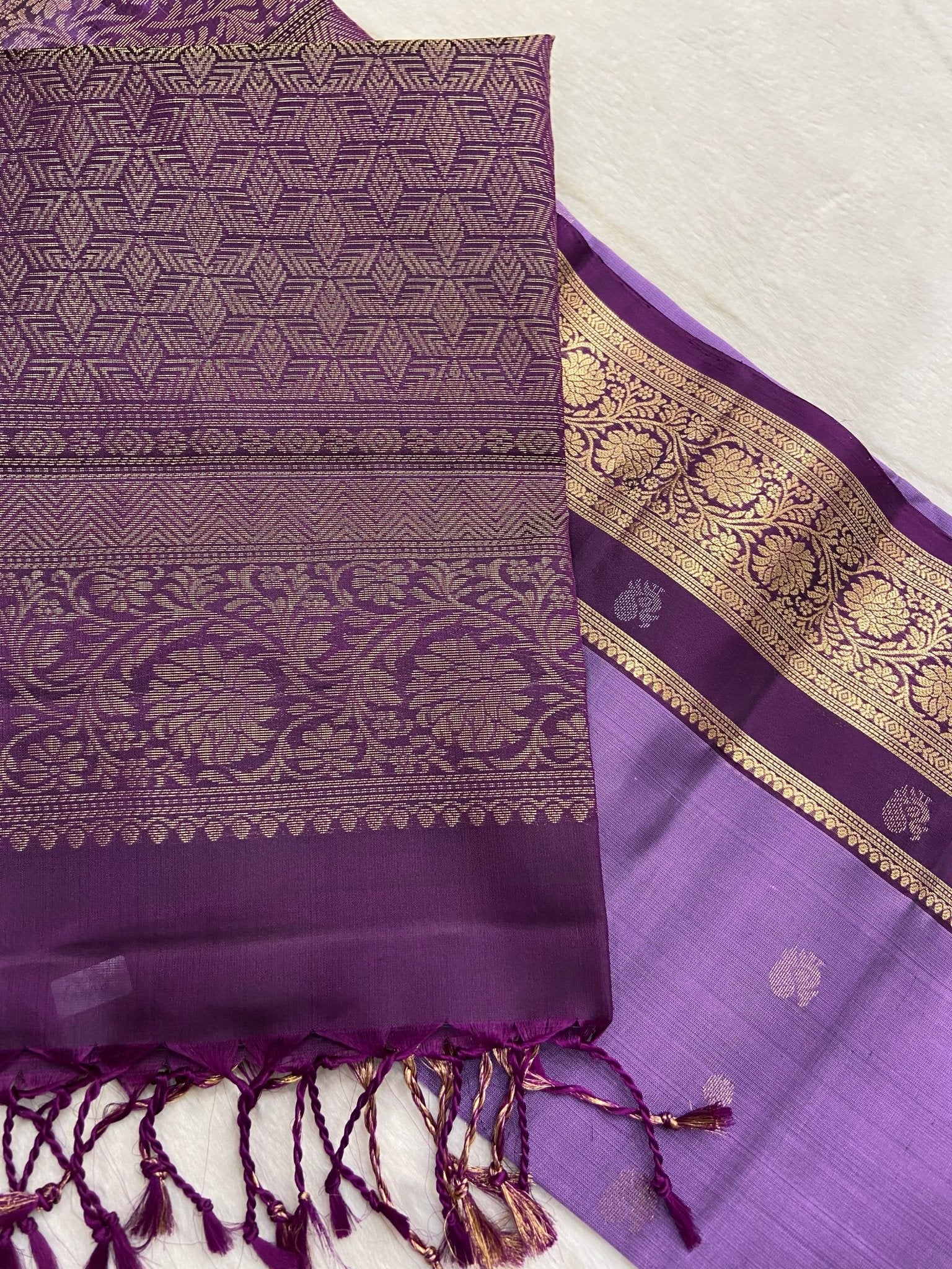 Pure Handloom Kanjeevaram Soft Silk Mark Certified Saree. - Kanjeevaram Silk Mandir