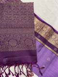 Pure Handloom Kanjeevaram Soft Silk Mark Certified Saree. - Kanjeevaram Silk Mandir