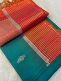 Pure Handloom Kanjeevaram Soft Silk Mark Certified Saree - Kanjeevaram Silk Mandir