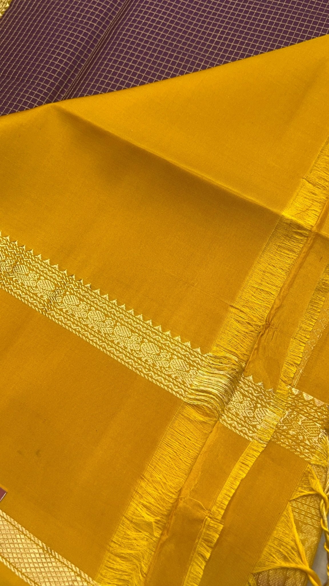 Pure Handloom Kanjeevaram Soft Silk Mark Certified Saree - Kanjeevaram Silk Mandir