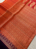 Pure Handloom Kanjeevaram Soft Silk Mark Certified Saree - Kanjeevaram Silk Mandir