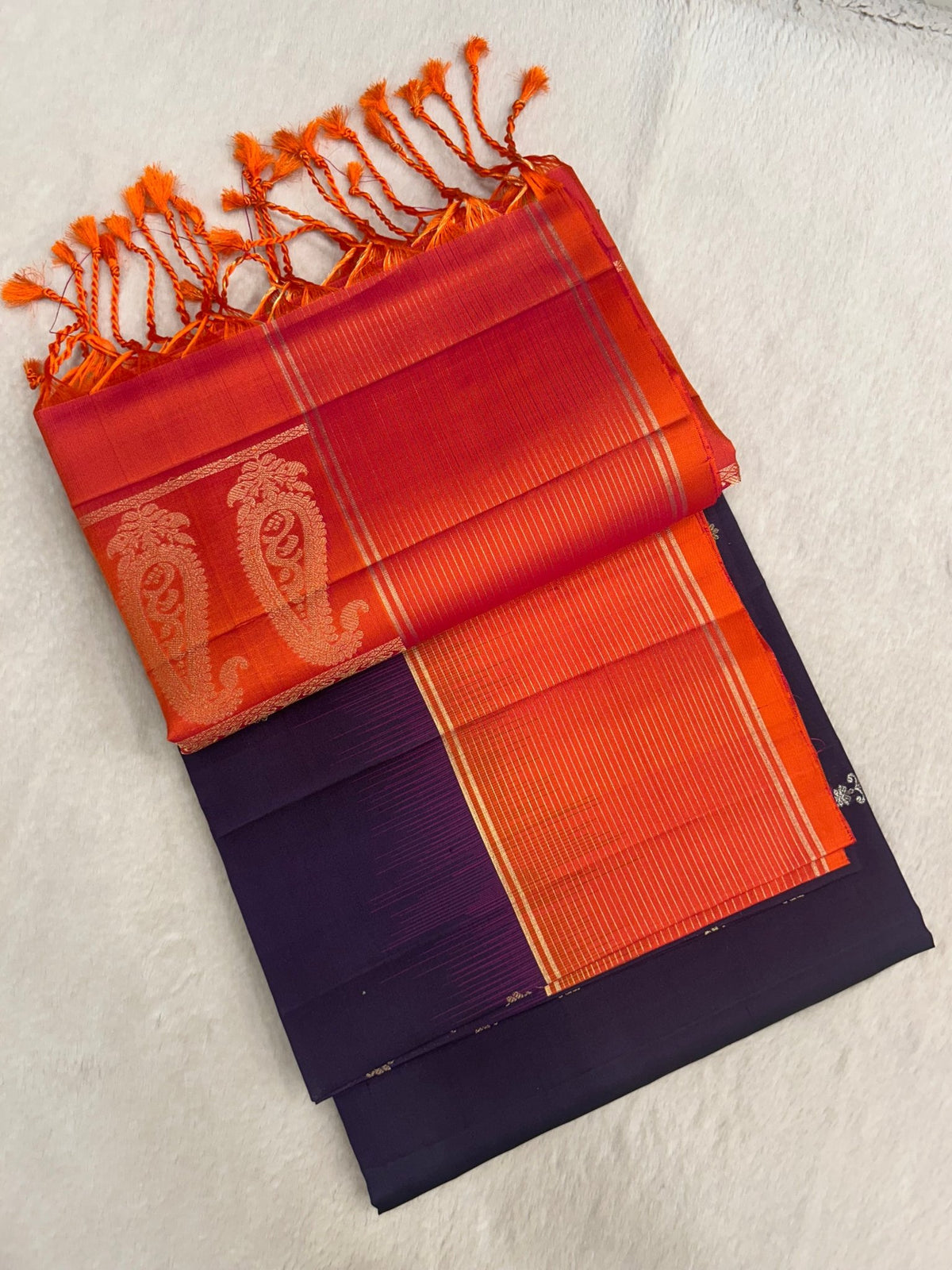 Pure Handloom Kanjeevaram Soft Silk Mark Certified Saree - Kanjeevaram Silk Mandir