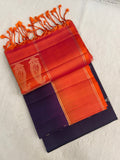 Pure Handloom Kanjeevaram Soft Silk Mark Certified Saree - Kanjeevaram Silk Mandir