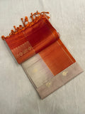 Pure Handloom Kanjeevaram Soft Silk Mark Certified Saree - Kanjeevaram Silk Mandir