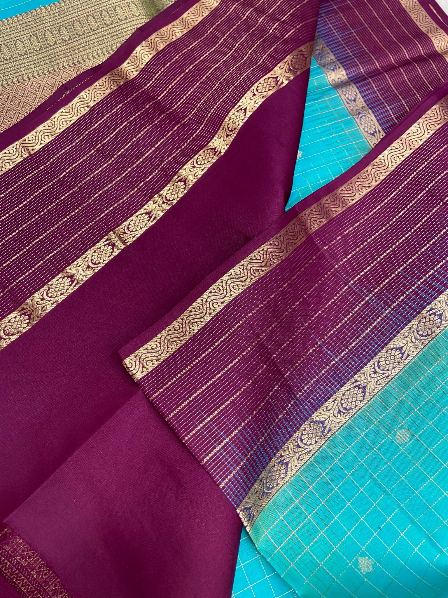 Pure Handloom Kanjeevaram Soft Silk Mark Certified Saree - Kanjeevaram Silk Mandir