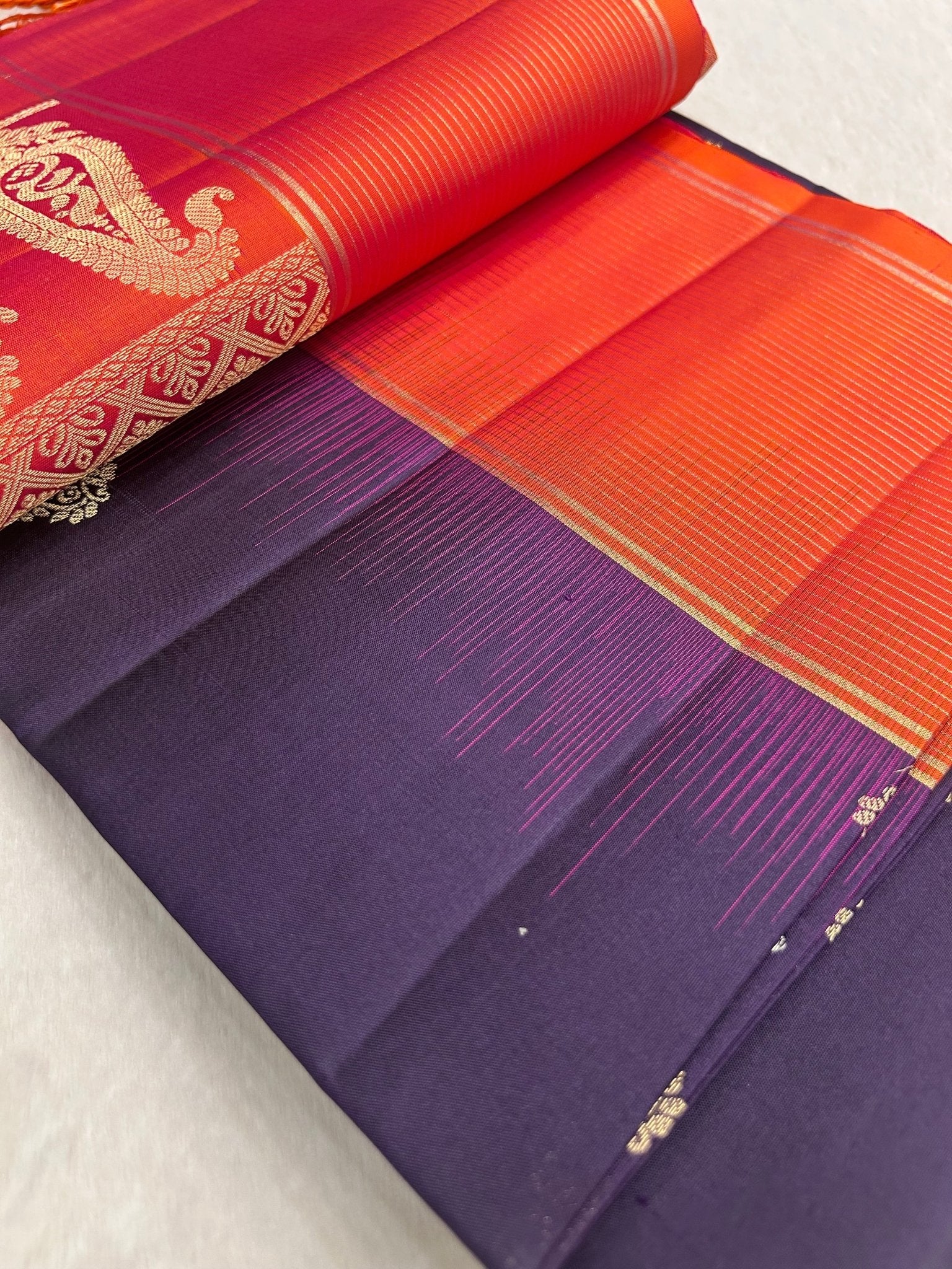 Pure Handloom Kanjeevaram Soft Silk Mark Certified Saree - Kanjeevaram Silk Mandir