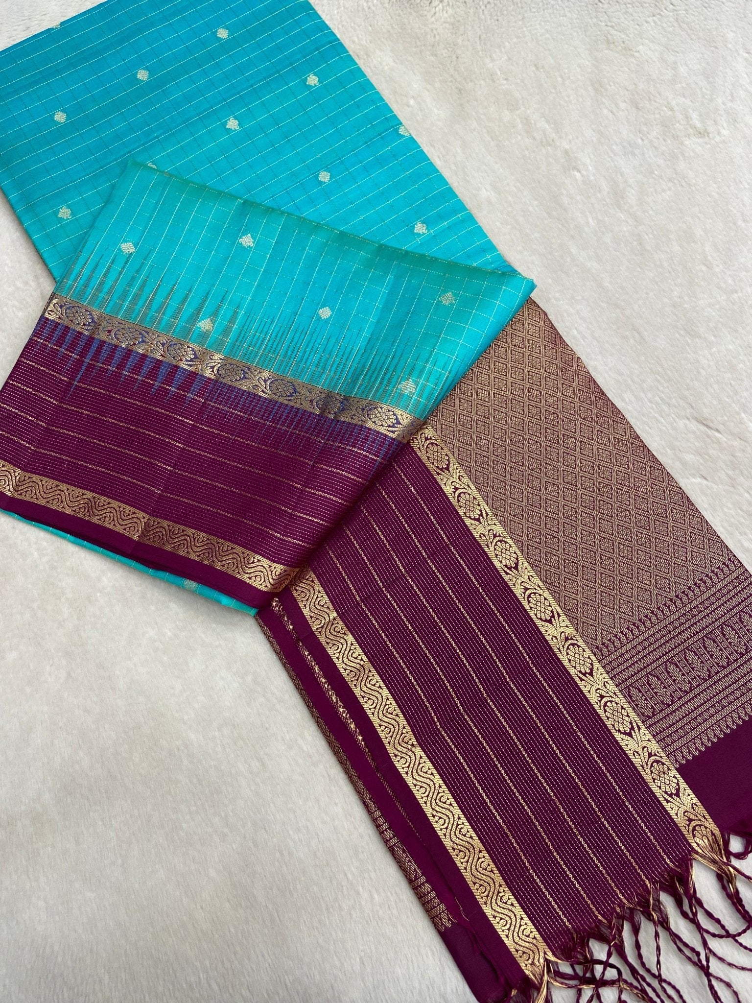 Pure Handloom Kanjeevaram Soft Silk Mark Certified Saree - Kanjeevaram Silk Mandir