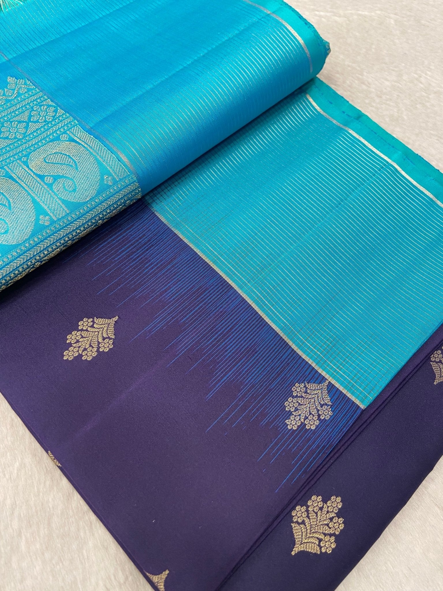 Pure Handloom Kanjeevaram Soft Silk Mark Certified Saree - Kanjeevaram Silk Mandir