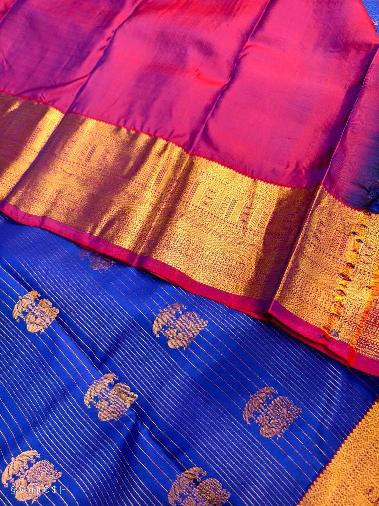 Pure Kanjeevaram Silk certified Saree - Kanjeevaram Silk Mandir