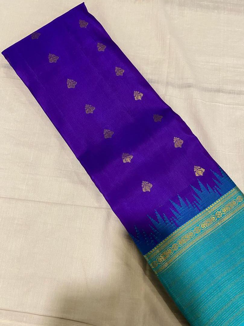 Pure Kanjeevaram Silk Certified Saree - Kanjeevaram Silk Mandir