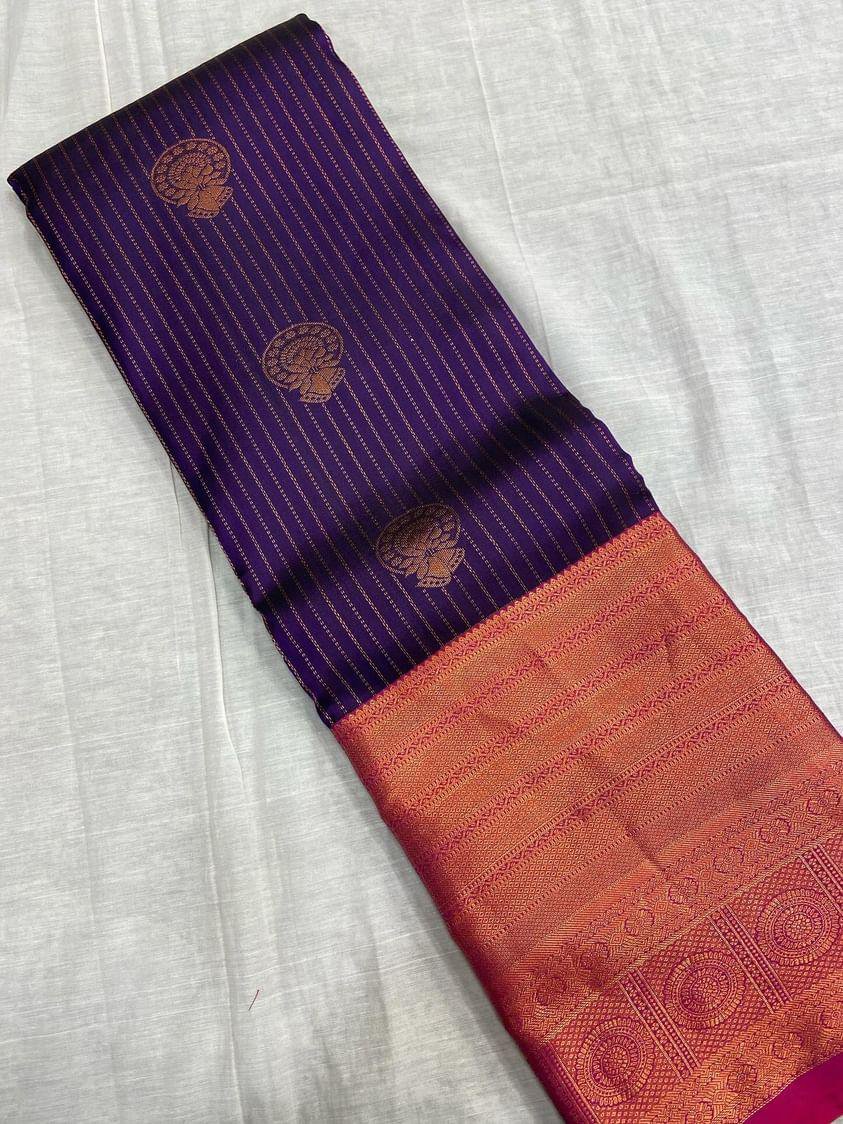 Pure Kanjeevaram Silk Certified Saree - Kanjeevaram Silk Mandir