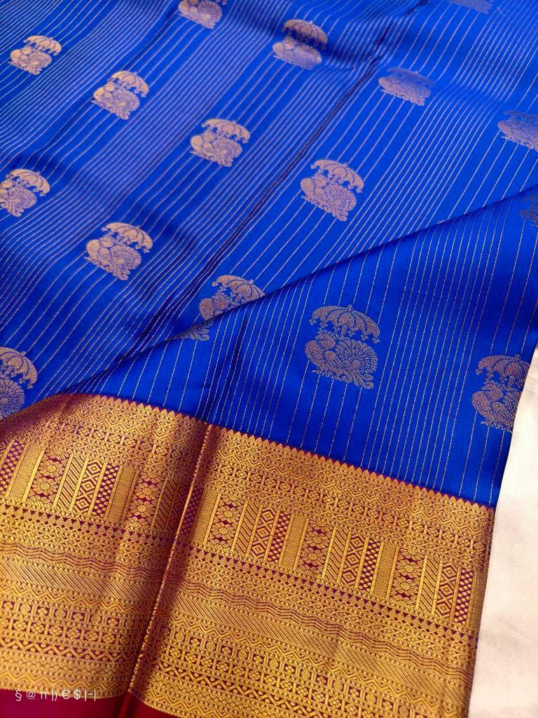 Pure Kanjeevaram Silk certified Saree - Kanjeevaram Silk Mandir
