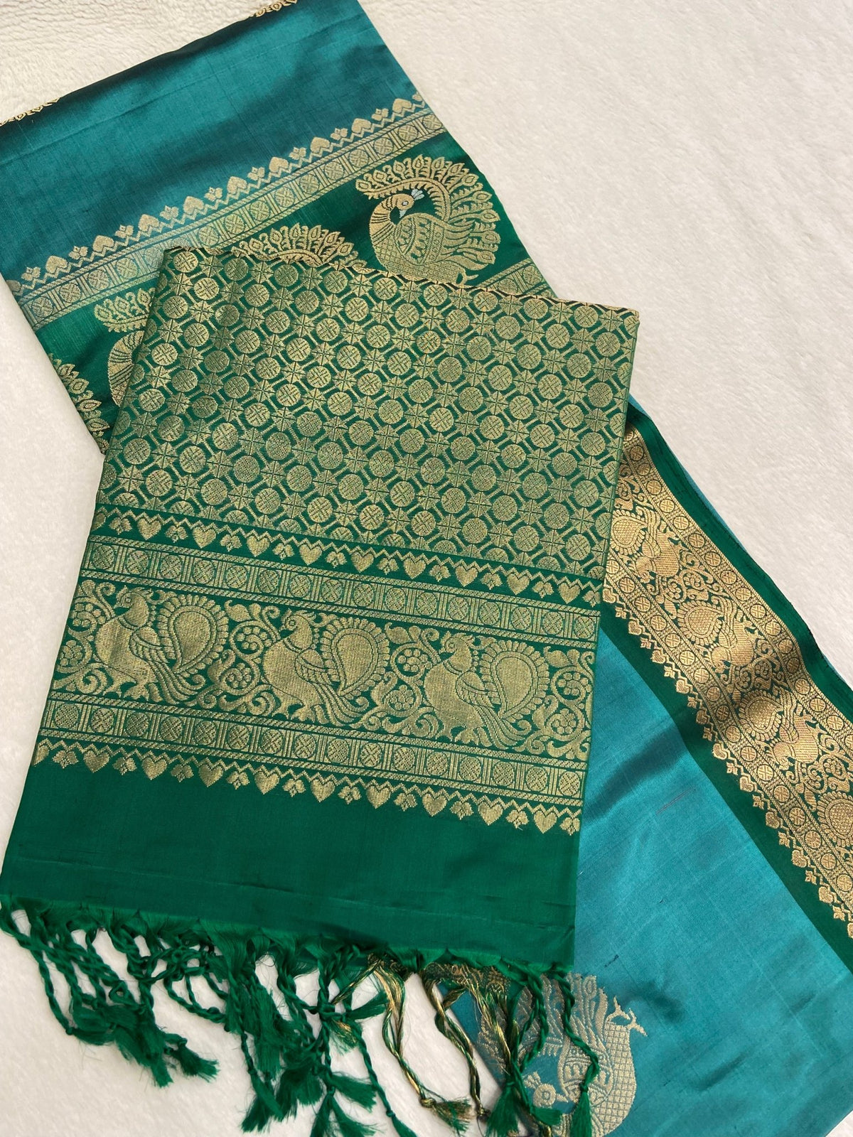 Pure Kanjeevaram Silk certified Saree - Kanjeevaram Silk Mandir