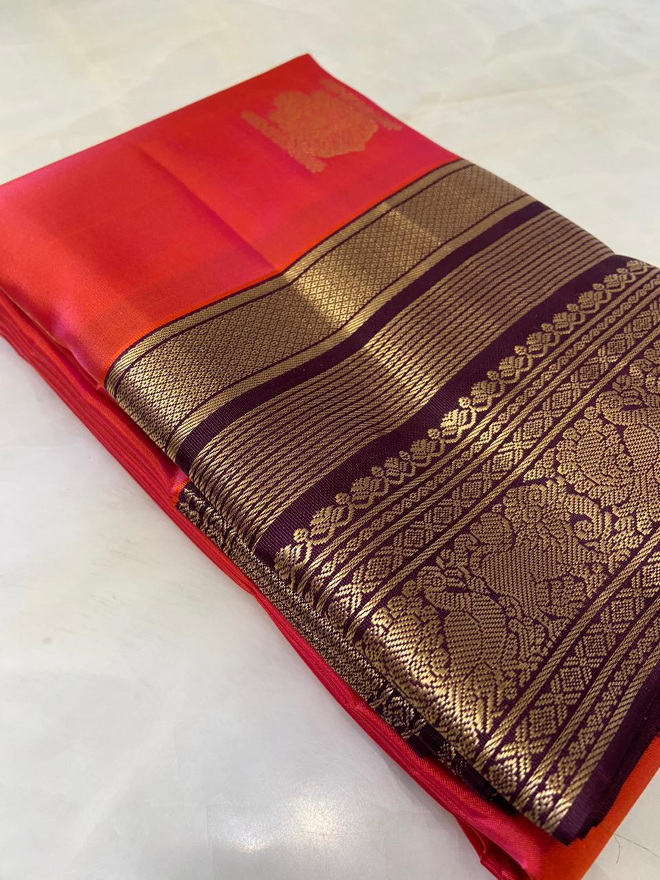 Pure Kanjeevaram silk mark certified saree - Kanjeevaram Silk Mandir
