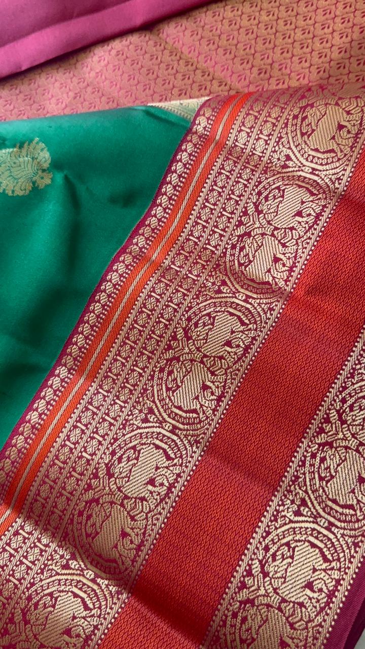 Pure Kanjeevaram silk mark certified saree - Kanjeevaram Silk Mandir