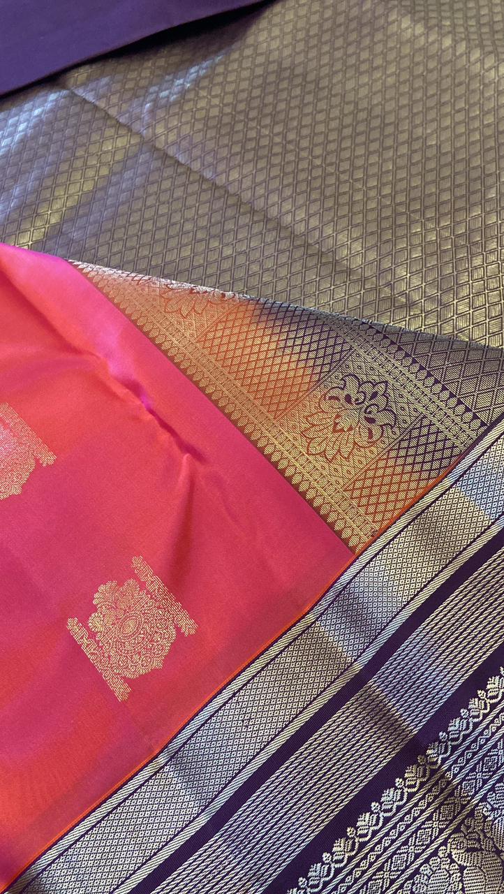 Pure Kanjeevaram silk mark certified saree - Kanjeevaram Silk Mandir