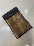 Pure Kanjeevaram silk mark certified saree (Dark Coffee brown) - Kanjeevaram Silk Mandir