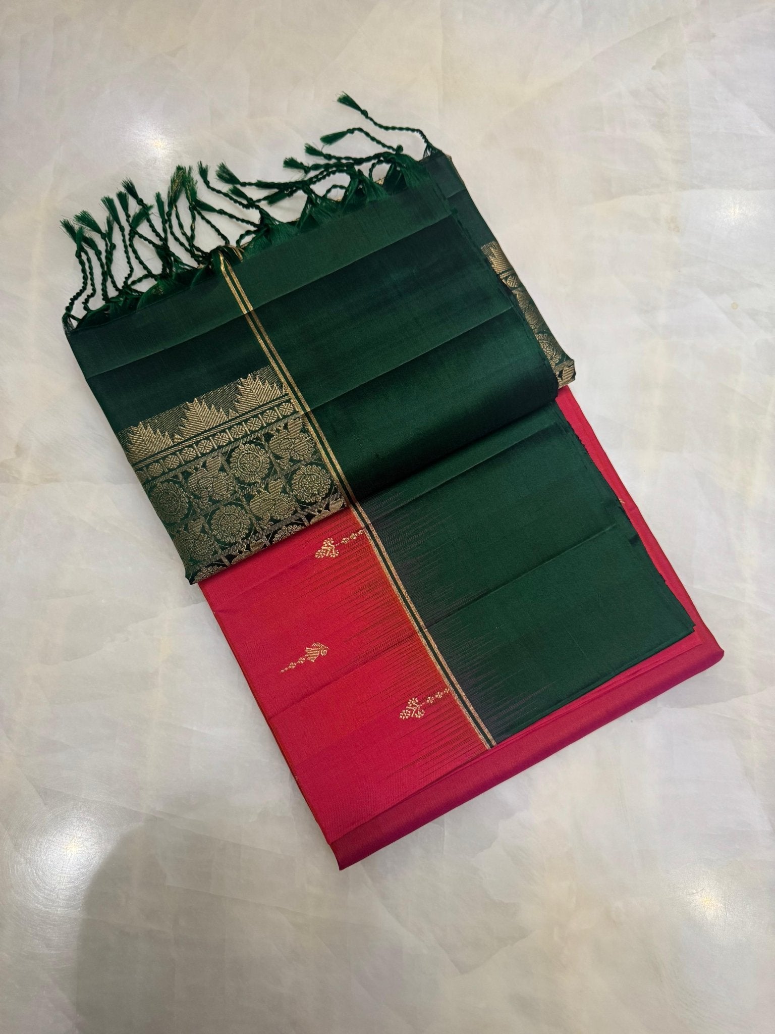 Pure Kanjeevaram soft silk saree - Silk mark certified - Kanjeevaram Silk Mandir