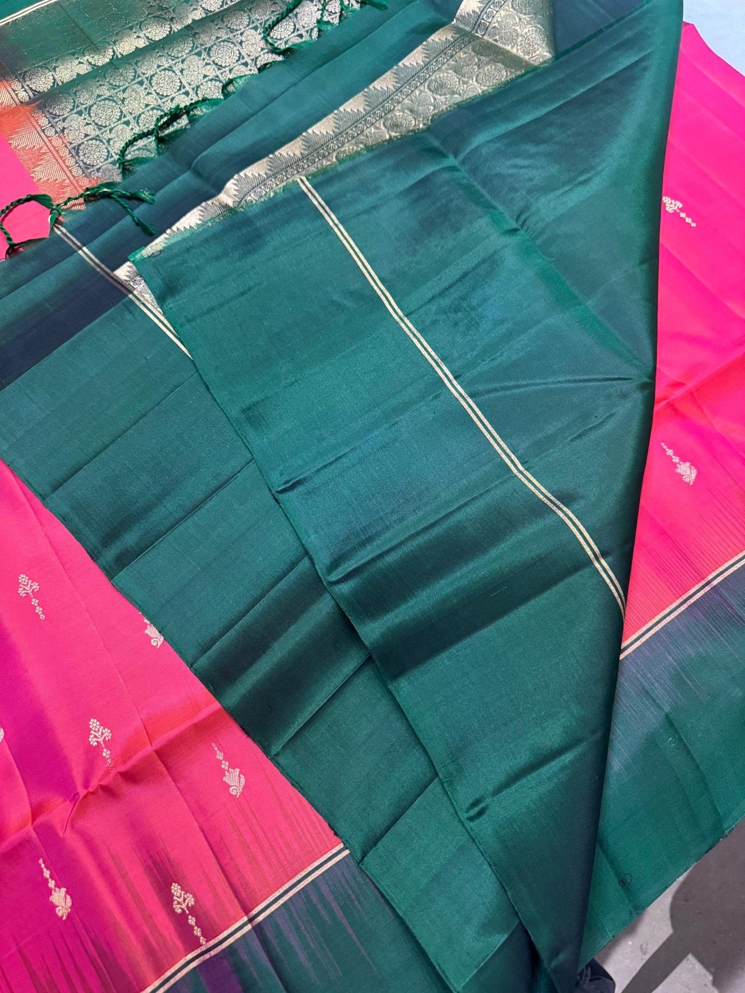 Pure Kanjeevaram soft silk saree - Silk mark certified - Kanjeevaram Silk Mandir