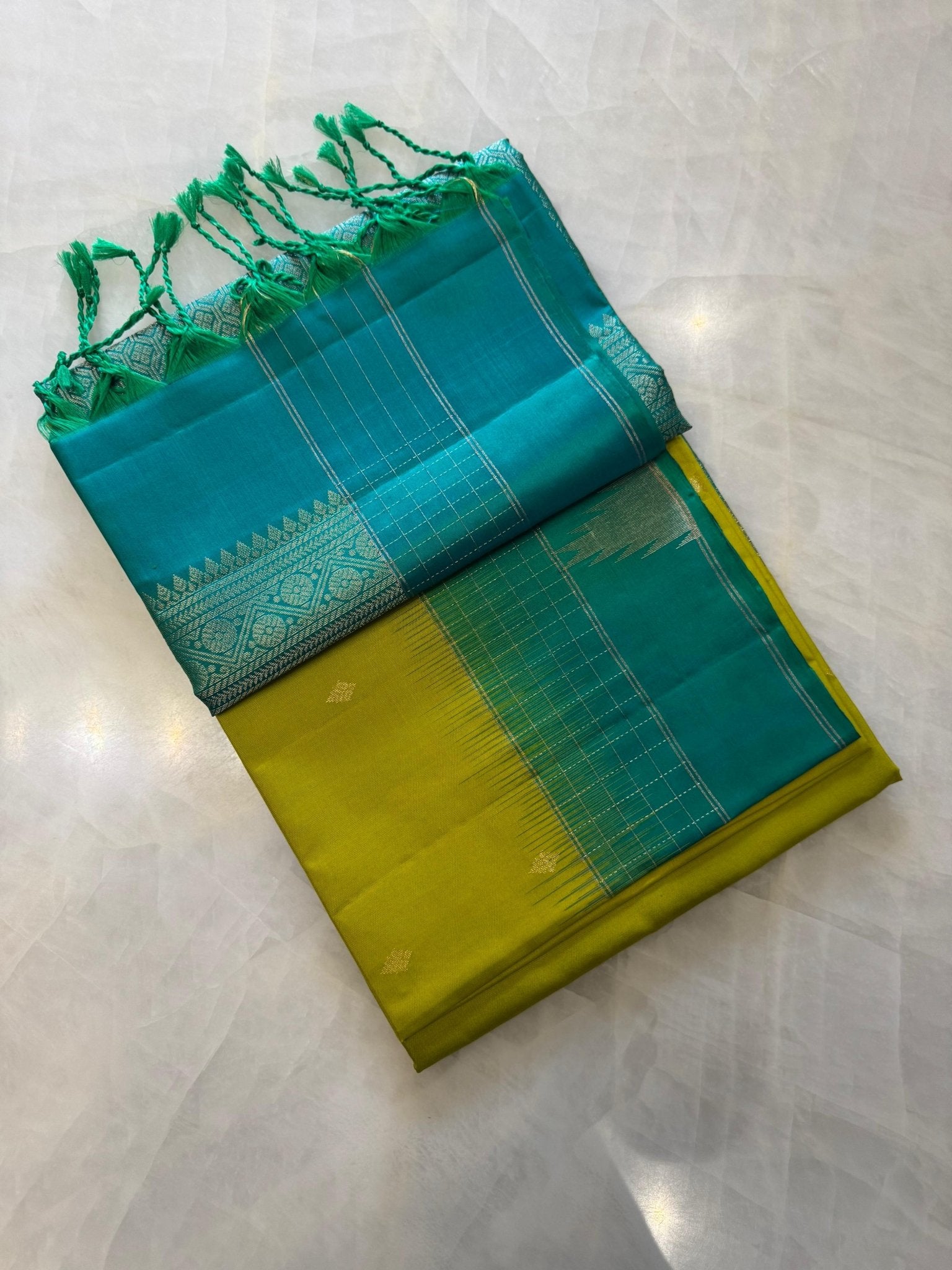 Pure Kanjeevaram soft silk saree - Silk mark certified - Kanjeevaram Silk Mandir