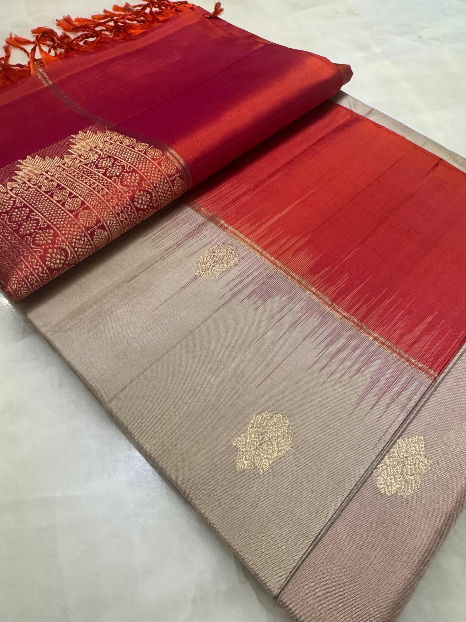 Pure Kanjeevaram soft silk saree - Silk mark certified - Kanjeevaram Silk Mandir