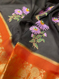 Pure Kota Embroidery Silk Saree - Kanjeevaram Silk Mandir