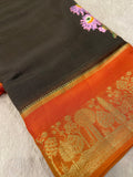 Pure Kota Embroidery Silk Saree - Kanjeevaram Silk Mandir