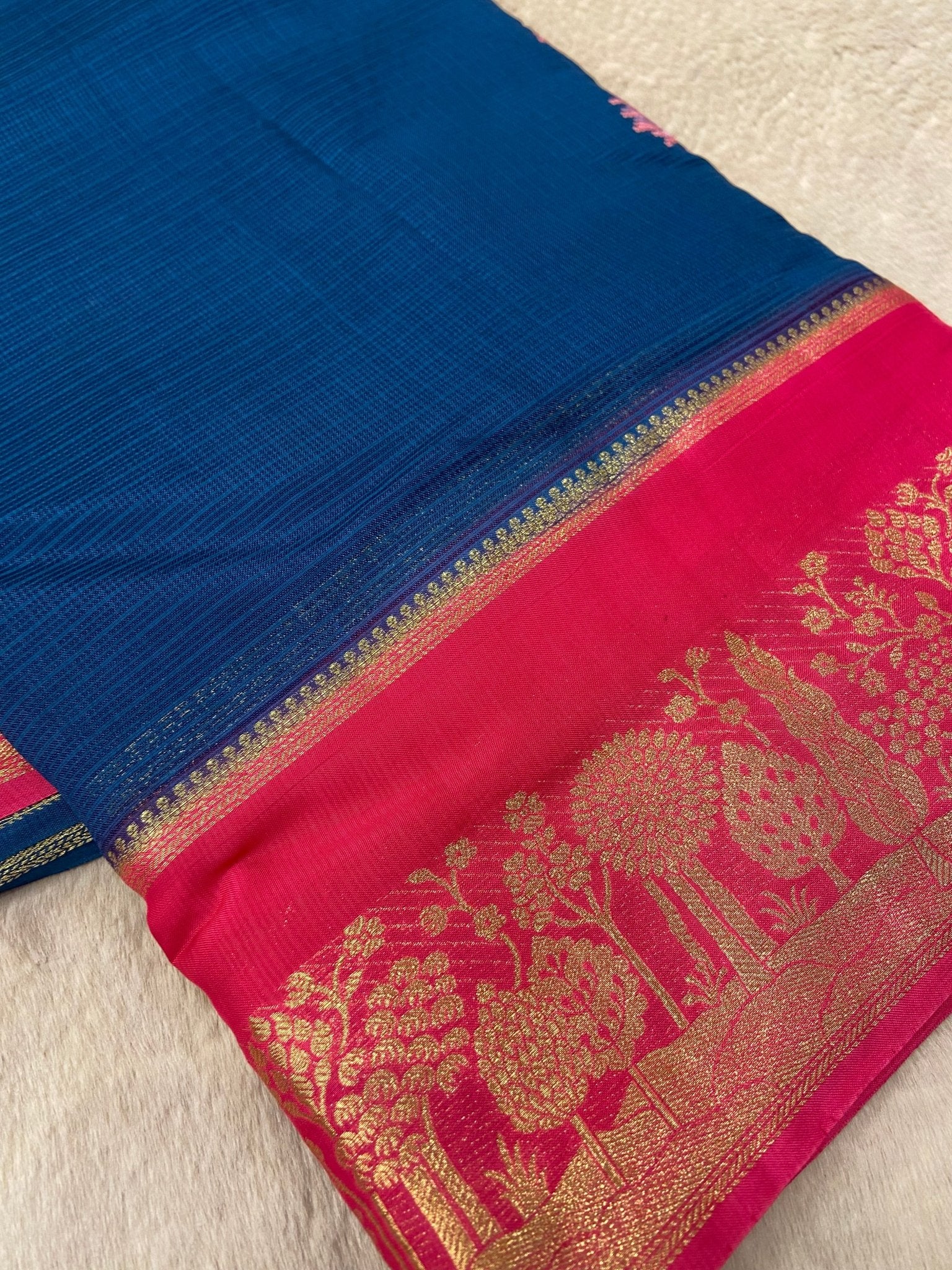 Pure Kota Embroidery Silk Saree - Kanjeevaram Silk Mandir