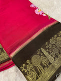 Pure Kota Embroidery Silk Saree - Kanjeevaram Silk Mandir