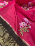 Pure Kota Embroidery Silk Saree - Kanjeevaram Silk Mandir