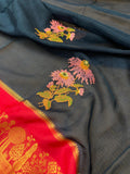 Pure Kota Embroidery Silk Saree - Kanjeevaram Silk Mandir