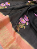 Pure Kota Embroidery Silk Saree - Kanjeevaram Silk Mandir