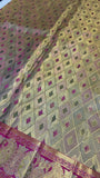 Pure Meenakari handloom Kanjeevaram silk mark certified saree - Kanjeevaram Silk Mandir