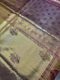 Pure Meenakari handloom Kanjeevaram silk mark certified saree - Kanjeevaram Silk Mandir