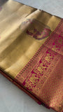 Pure Meenakari handloom Kanjeevaram silk mark certified saree - Kanjeevaram Silk Mandir