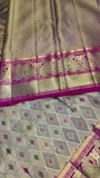 Pure Meenakari handloom Kanjeevaram silk mark certified saree - Kanjeevaram Silk Mandir