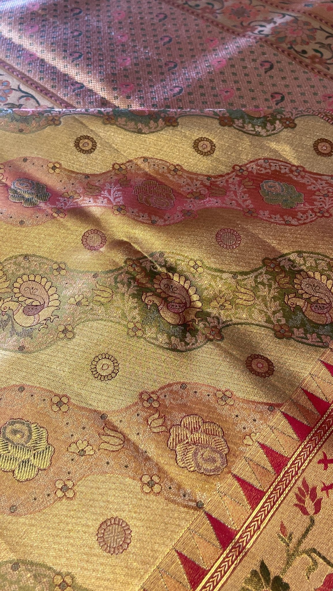 Pure Meenakari handloom Kanjeevaram silk mark certified saree - Kanjeevaram Silk Mandir